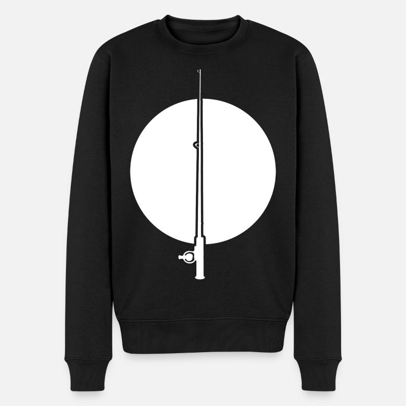 Angel Zeichnung - Männer Premium Bio Pullover - Schwarz