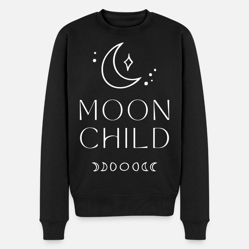 Moonchild  - Männer Premium Bio Pullover - Schwarz