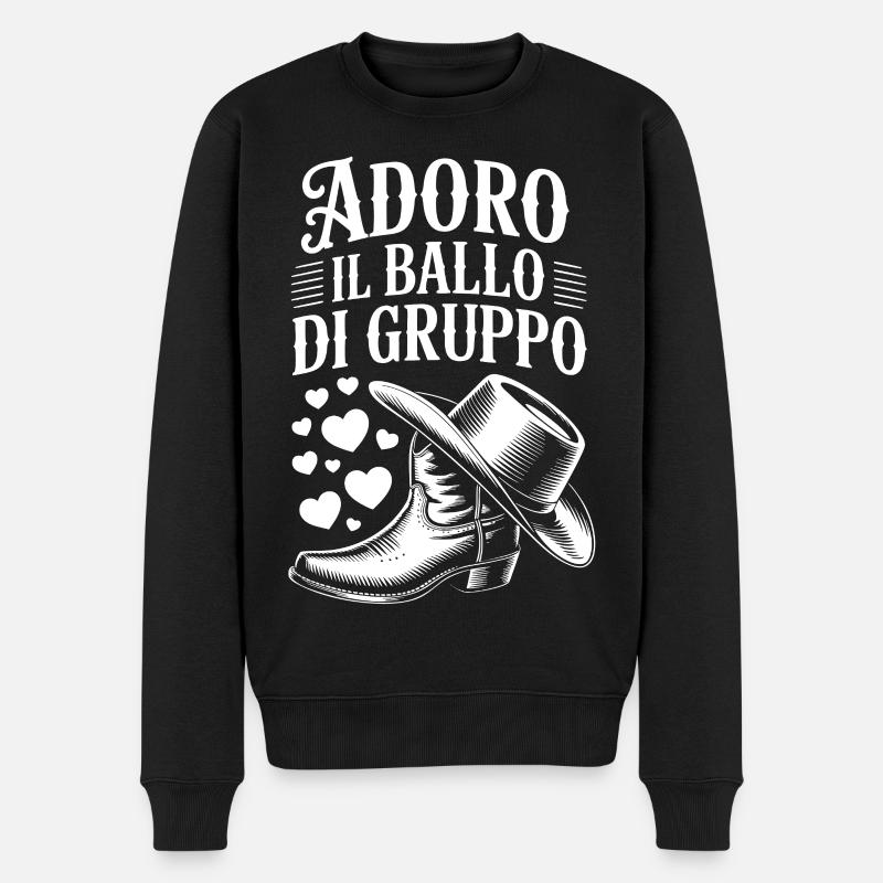 Danse de groupe occidentale - Pull Premium bio Homme - noir