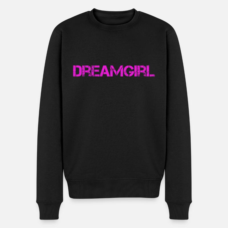 Dreamgirl - Männer Premium Bio Pullover - Schwarz