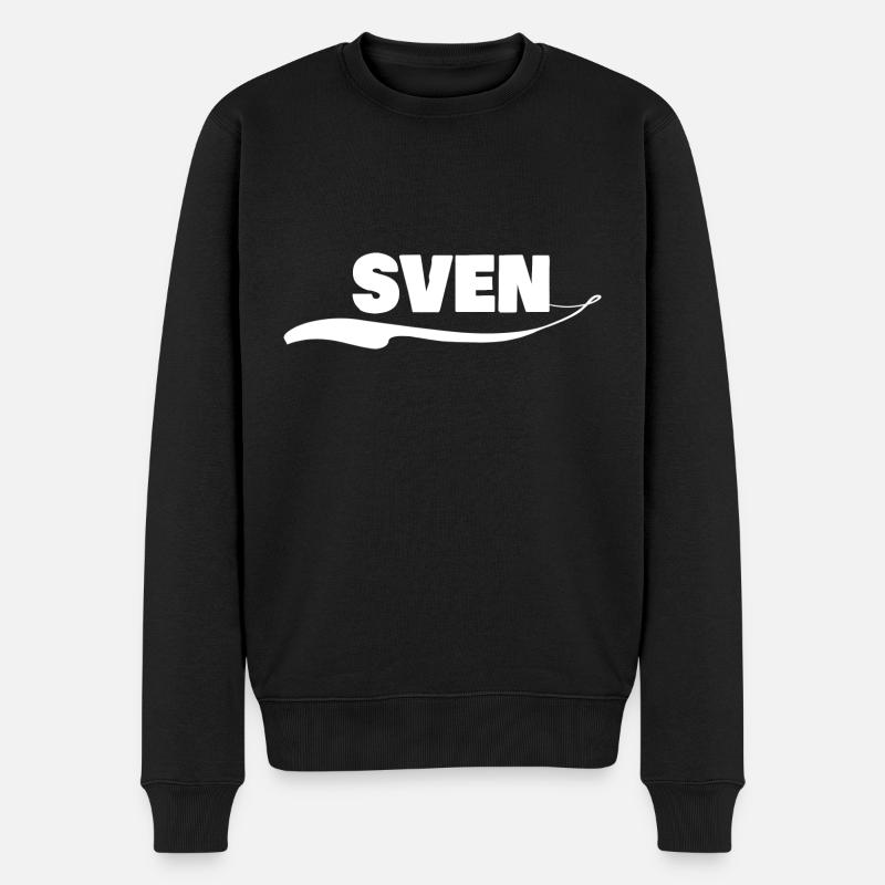 Prénom sven - Pull Premium bio Homme - noir