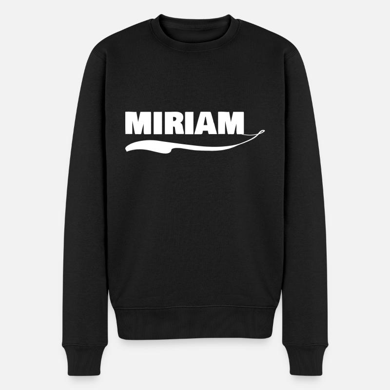 Prénom Miriam - Pull Premium bio Homme - noir