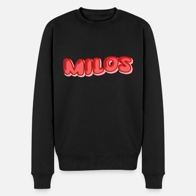 Cadeau pour Milos - Pull Premium bio Homme - noir