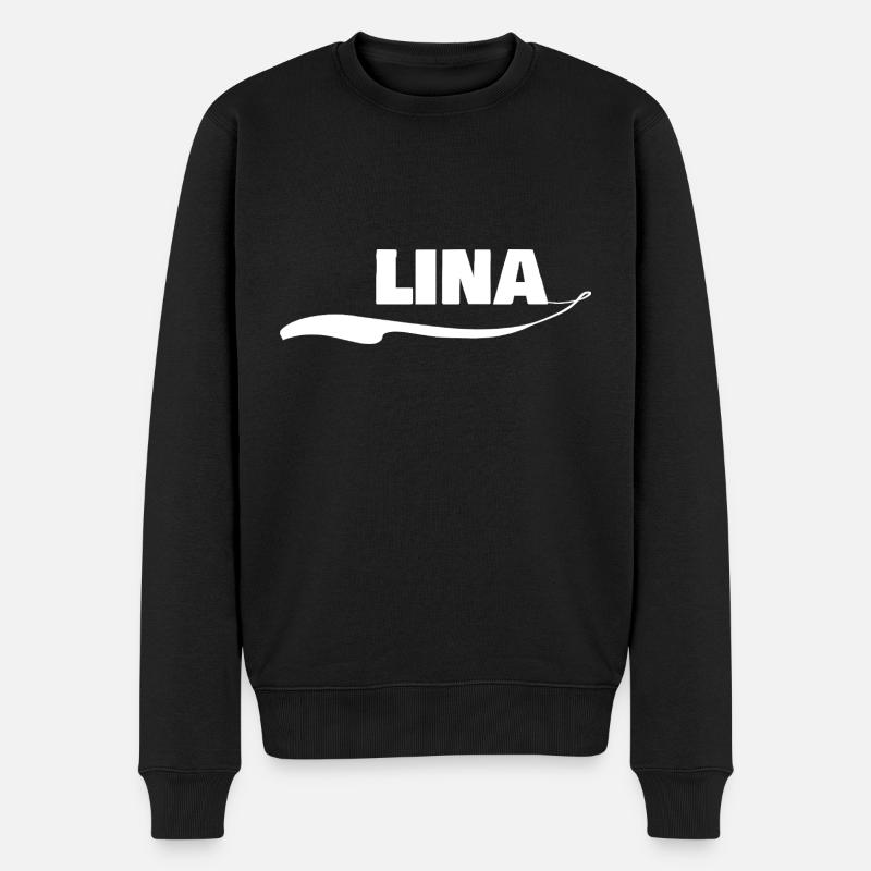 Prénom lina - Pull Premium bio Homme - noir