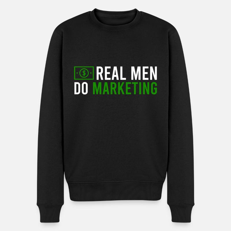 Geld, Währung - Männer Premium Bio Pullover - Schwarz