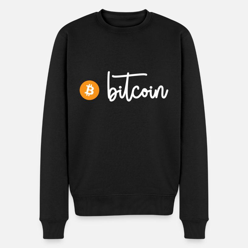 Bitcoin (Bitcoin) - Männer Premium Bio Pullover - Schwarz