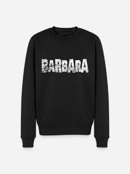 Barbara Lettrage - Pull Premium bio Homme - noir