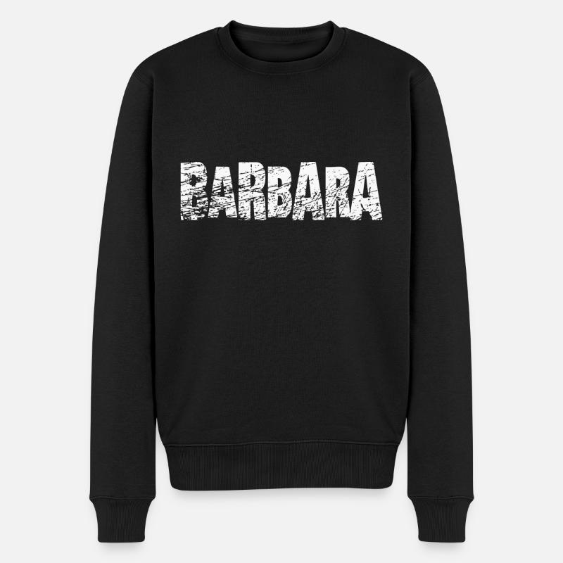 Barbara Lettrage - Pull Premium bio Homme - noir