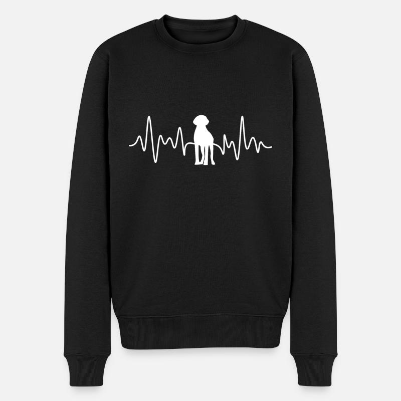Rhodesian Ridgeback Heartbeat - Pull Premium bio Homme - noir