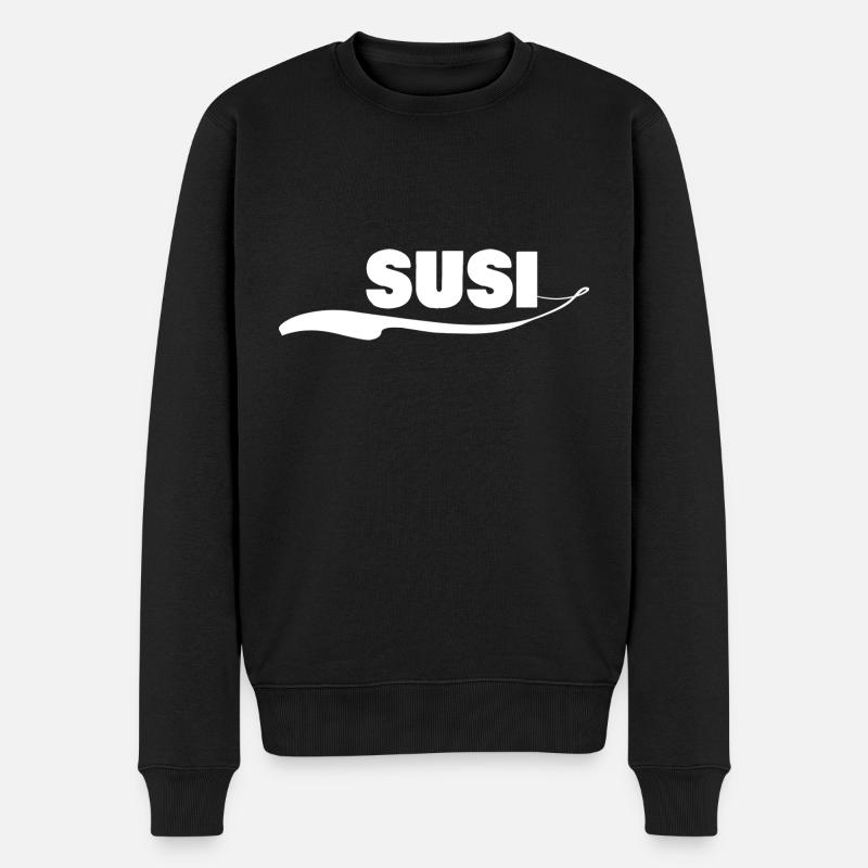 Susi - Pull Premium bio Homme - noir