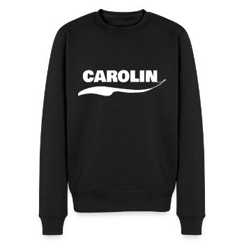 Vorname Carolin - Männer Premium Bio Pullover - Schwarz - Vorne - Nico (187cm)