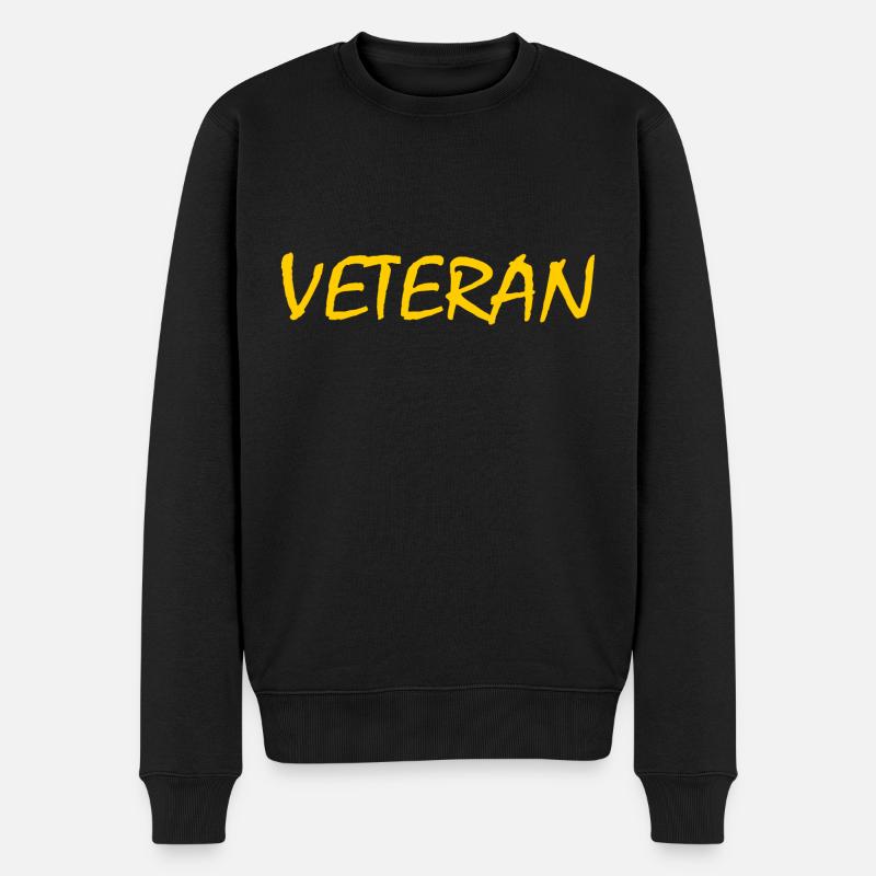 VÉTÉRAN - Pull Premium bio Homme - noir
