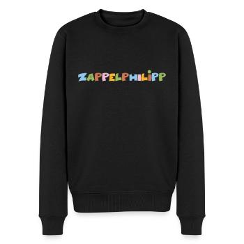 Zappelphilipp - Männer Premium Bio Pullover - Schwarz - Vorne - Nico (187cm)