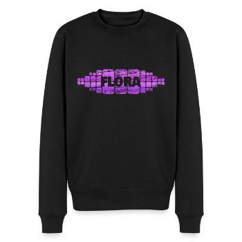 Mutter Mama Mutti Flora - Männer Premium Bio Pullover - Schwarz - Vorne - Nico (187cm)