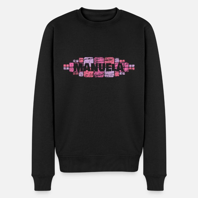 Geschenk für Manuela - Männer Premium Bio Pullover - Schwarz