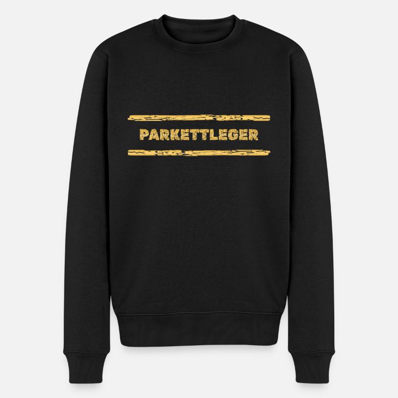 Parkettleger als Beruf - Männer Premium Bio Pullover - Schwarz