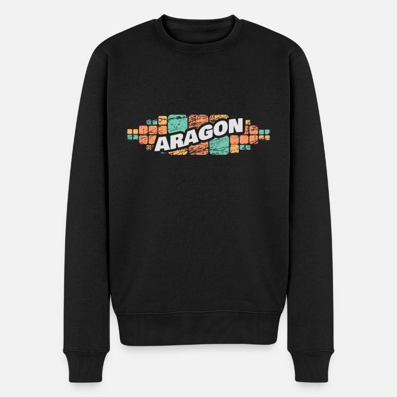 Geschenk für Aragon - Männer Premium Bio Pullover - Schwarz