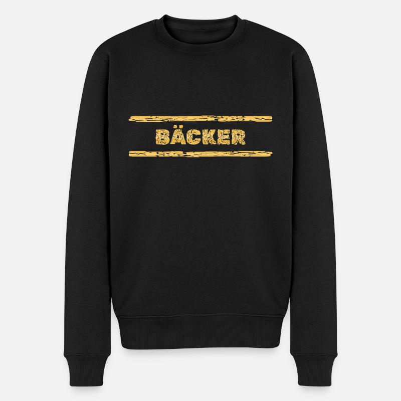 Gift for baker - Men's Premium Organic Jumper - black