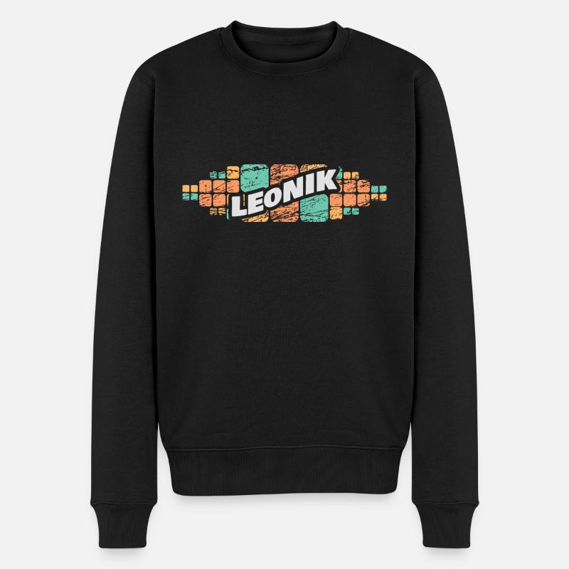 Leonik Leonik - Pull Premium bio Homme - noir