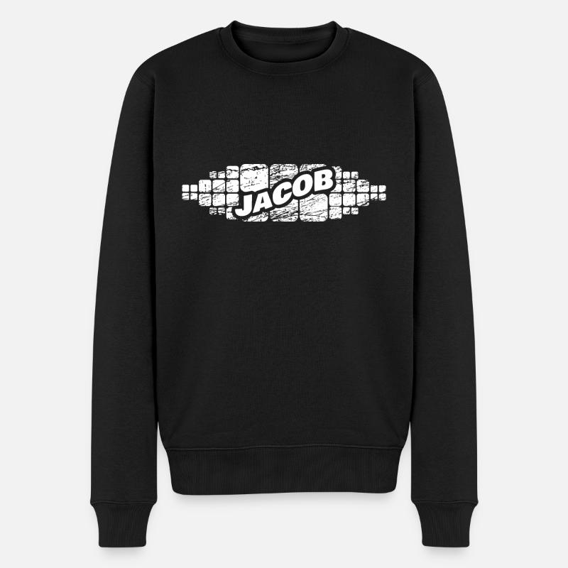 Gift for Jacob - Men's Premium Organic Jumper - black