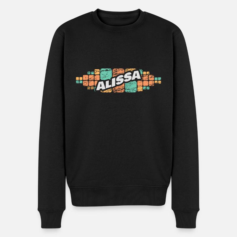 Geschenk für Alissa - Männer Premium Bio Pullover - Schwarz
