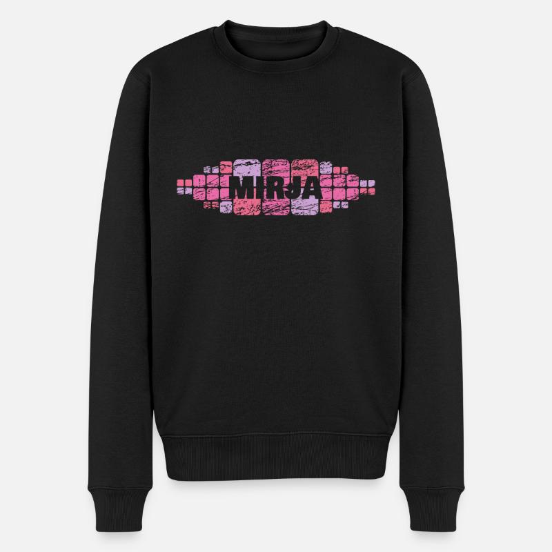 Mutti Mirja - Männer Premium Bio Pullover - Schwarz