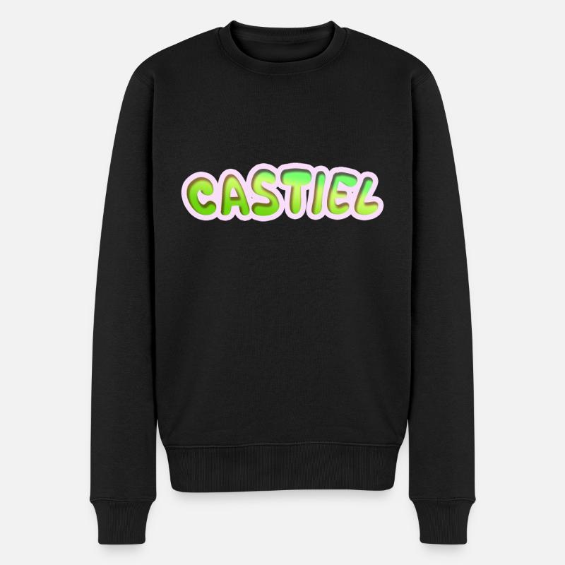Castiel comme métier - Pull Premium bio Homme - noir