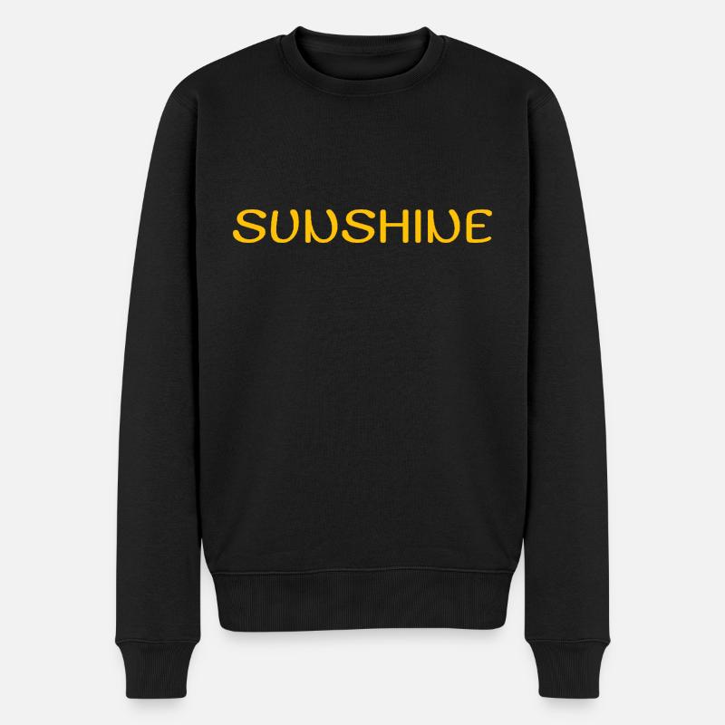 Sunshine - Männer Premium Bio Pullover - Schwarz