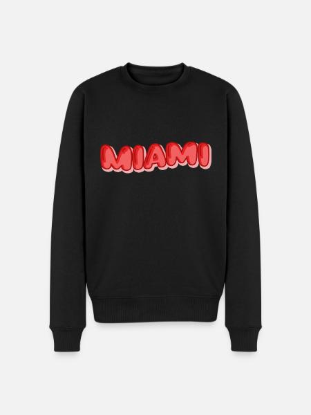 Miami Holidays - Men's Premium Organic Jumper - black