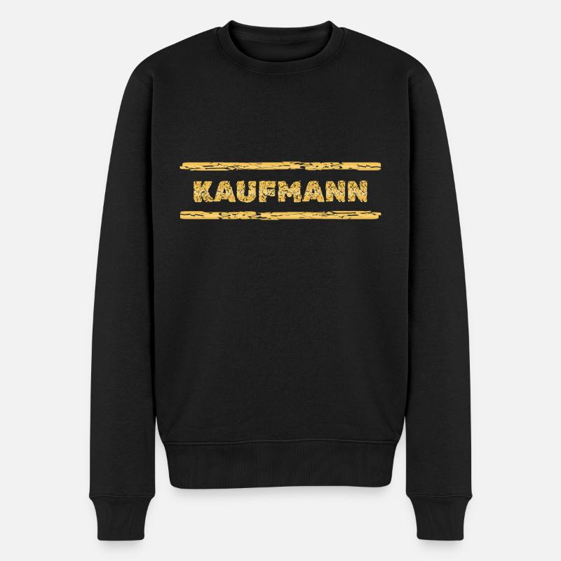 Beruf Kaufmann - Männer Premium Bio Pullover - Schwarz