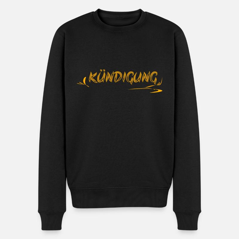 Geschenkidee Kündigung Kündigen - Männer Premium Bio Pullover - Schwarz
