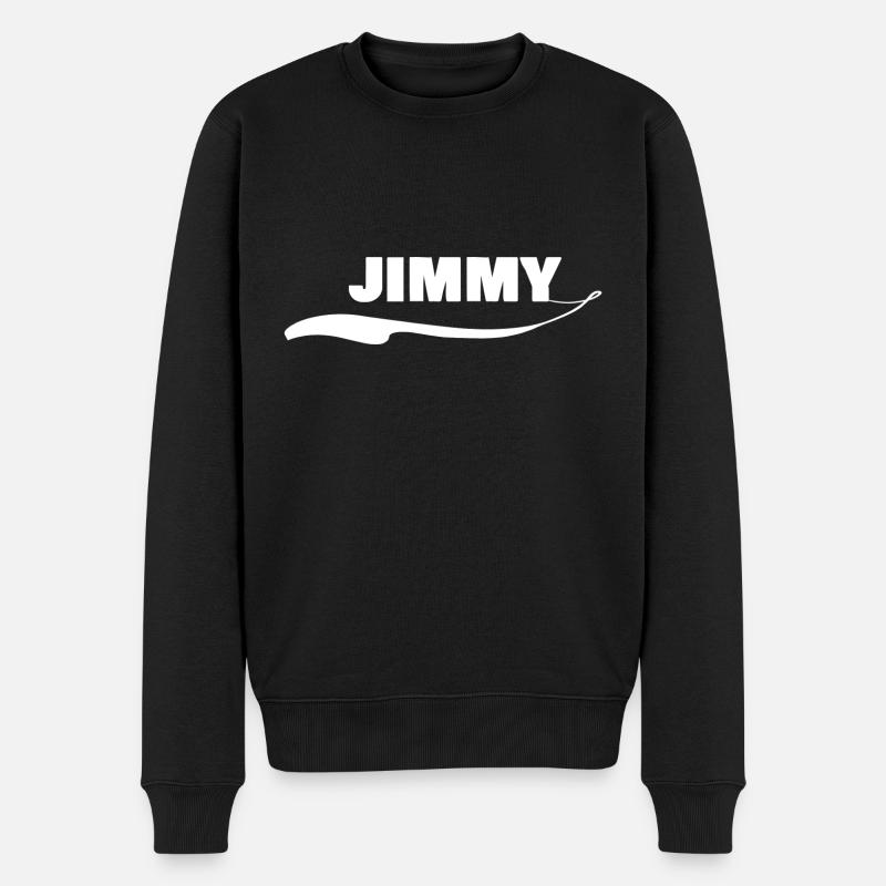 Jimmy - Männer Premium Bio Pullover - Schwarz