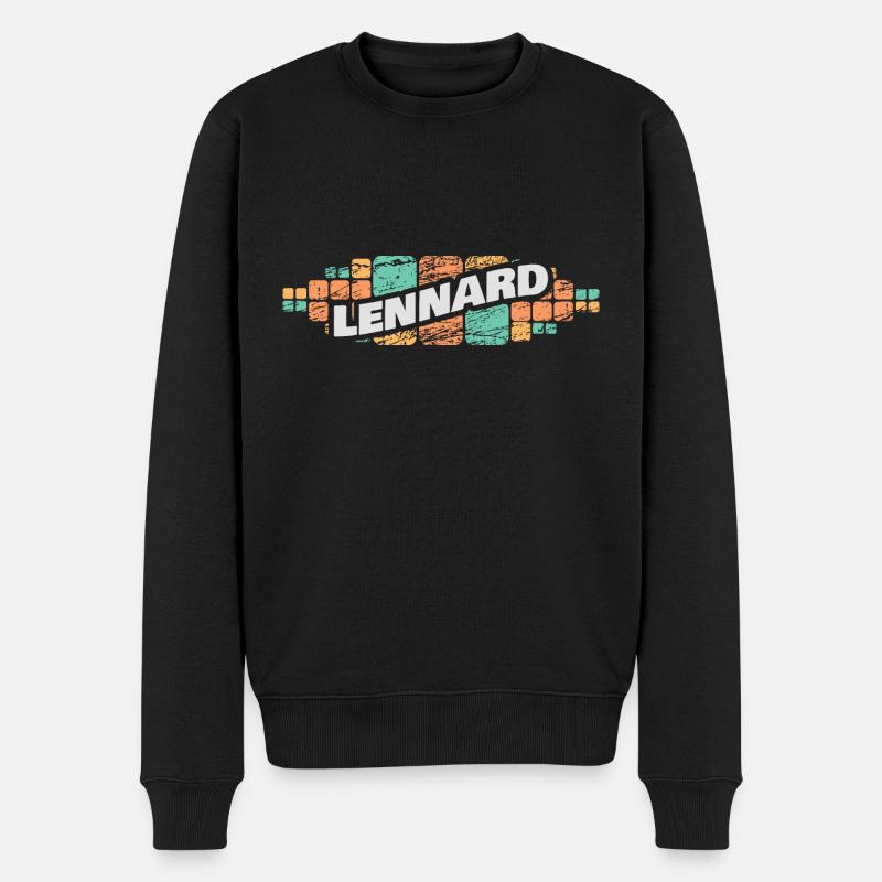 Lennard als Lennard - Männer Premium Bio Pullover - Schwarz