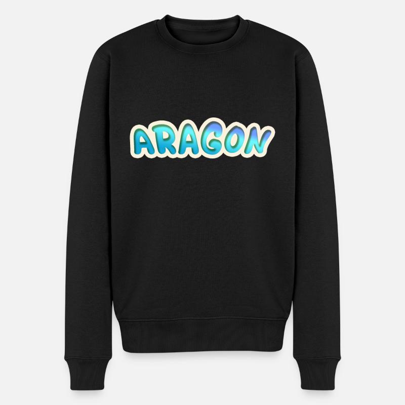 Job Aragon - Männer Premium Bio Pullover - Schwarz