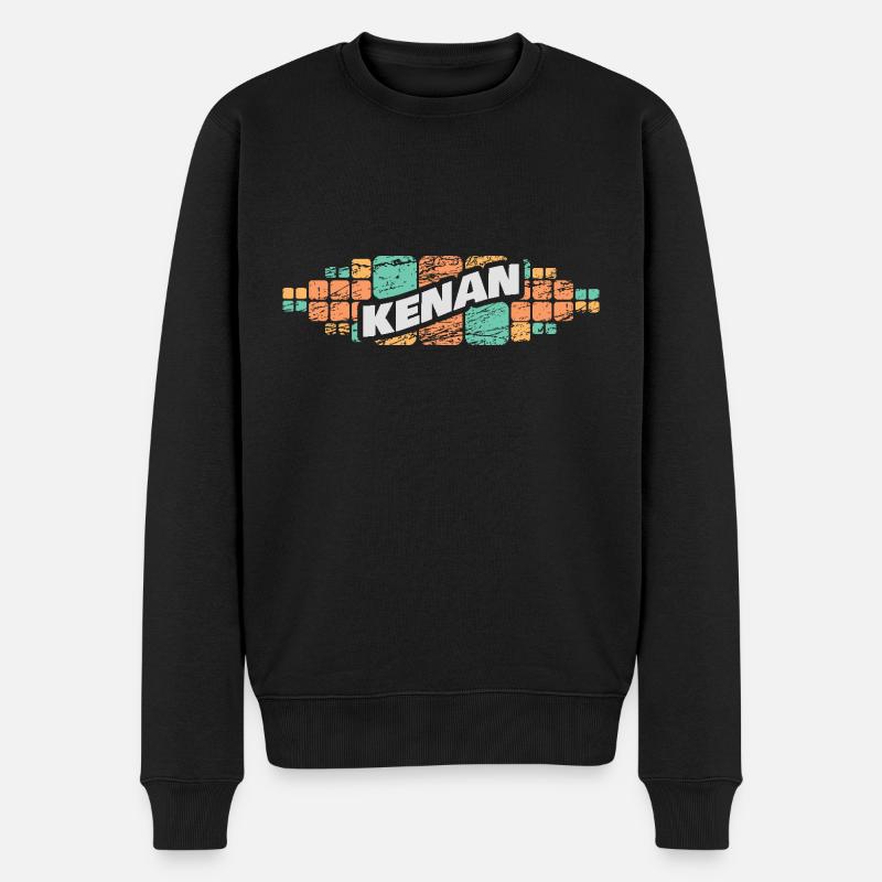 Kenan als Kenan - Männer Premium Bio Pullover - Schwarz