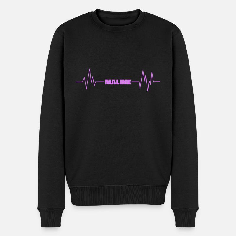Prénom Maline - Pull Premium bio Homme - noir