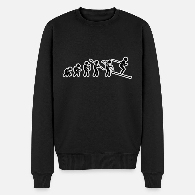 Evolution Ski Noir Grunge - Pull Premium bio Homme - noir