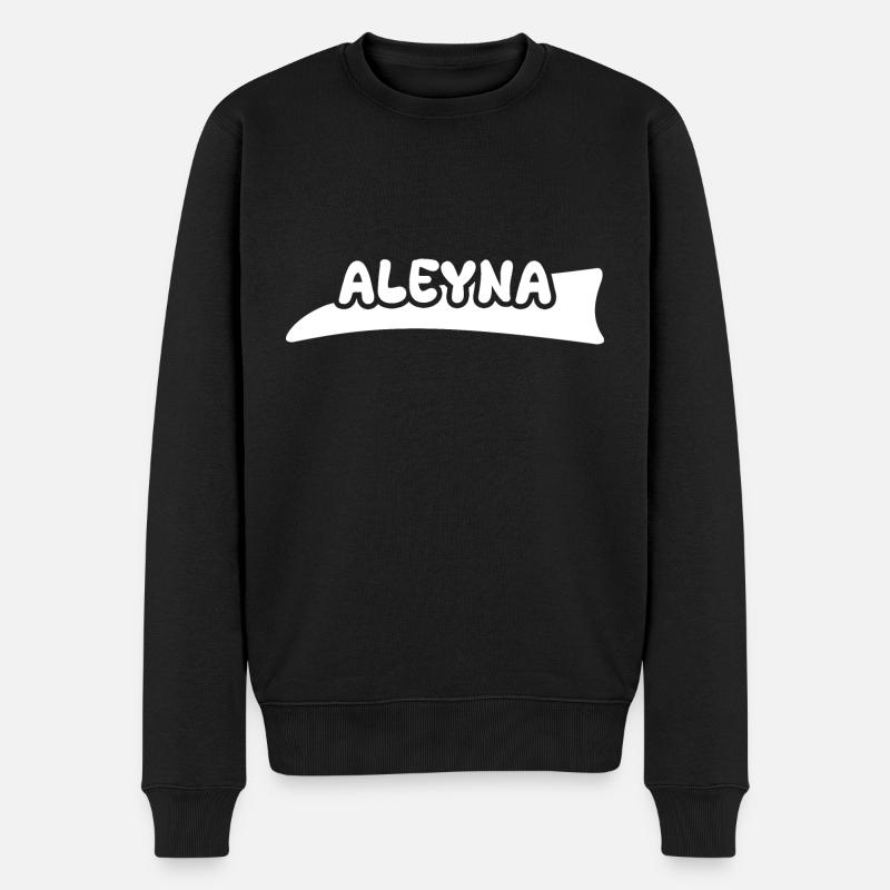 Prénom Aleyna - Pull Premium bio Homme - noir