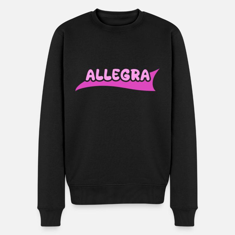 Prénom Allegra - Pull Premium bio Homme - noir