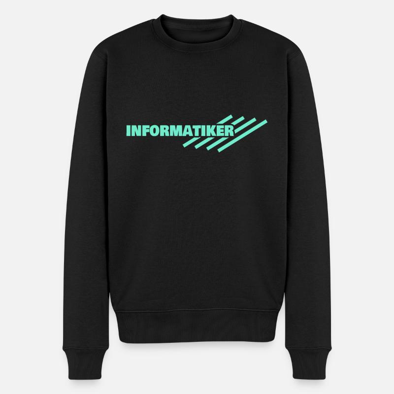 Informatiker - Männer Premium Bio Pullover - Schwarz