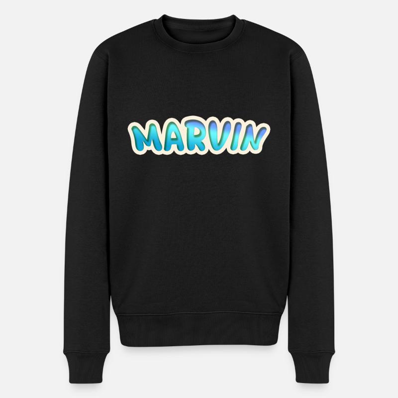 Geschenk für Marvin - Männer Premium Bio Pullover - Schwarz
