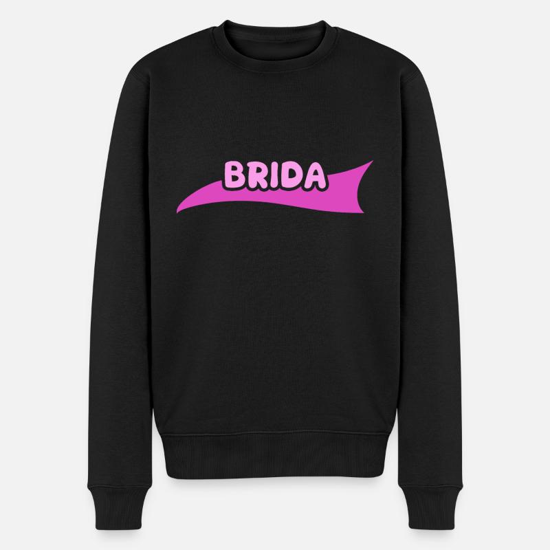 Geschenk für Brida - Männer Premium Bio Pullover - Schwarz