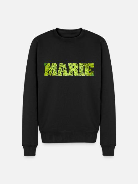 Marie Imię żeńskie - Ekologiczna męska bluza Premium - czarny