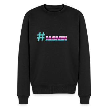 JASMIN Jasmin - Männer Premium Bio Pullover - Schwarz - Vorne - Nico (187cm)