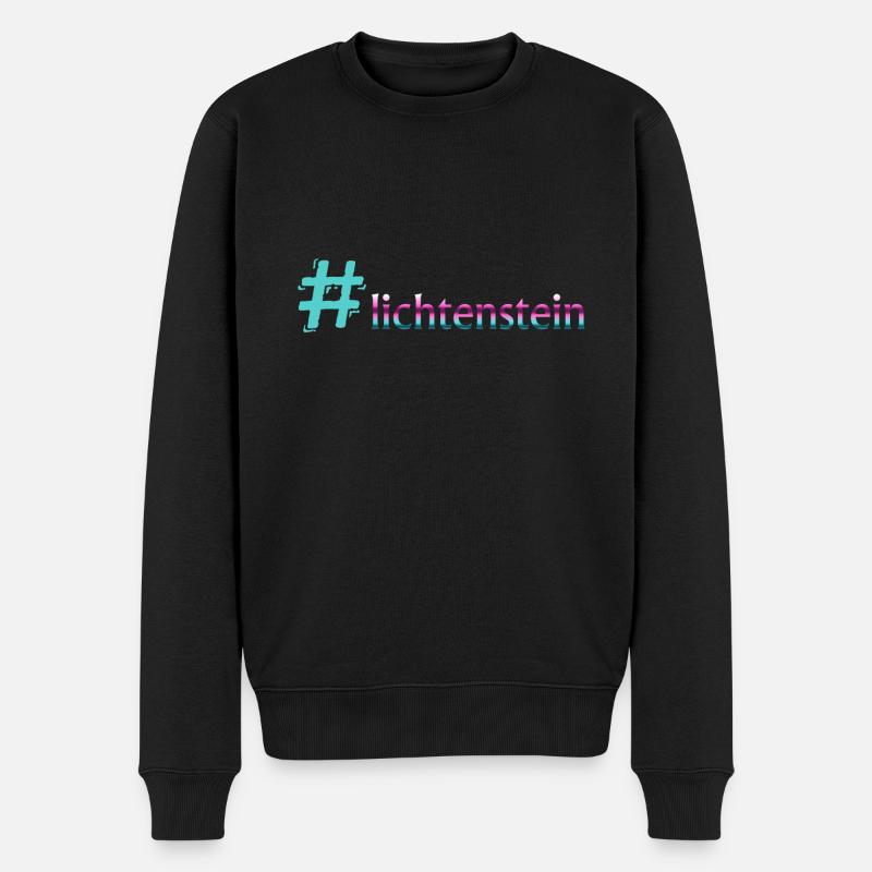 lichtenstein lichtenstein - Männer Premium Bio Pullover - Schwarz