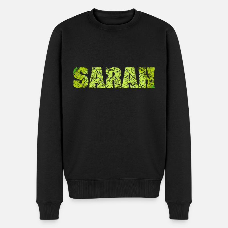 Sarah Sarah - Männer Premium Bio Pullover - Schwarz