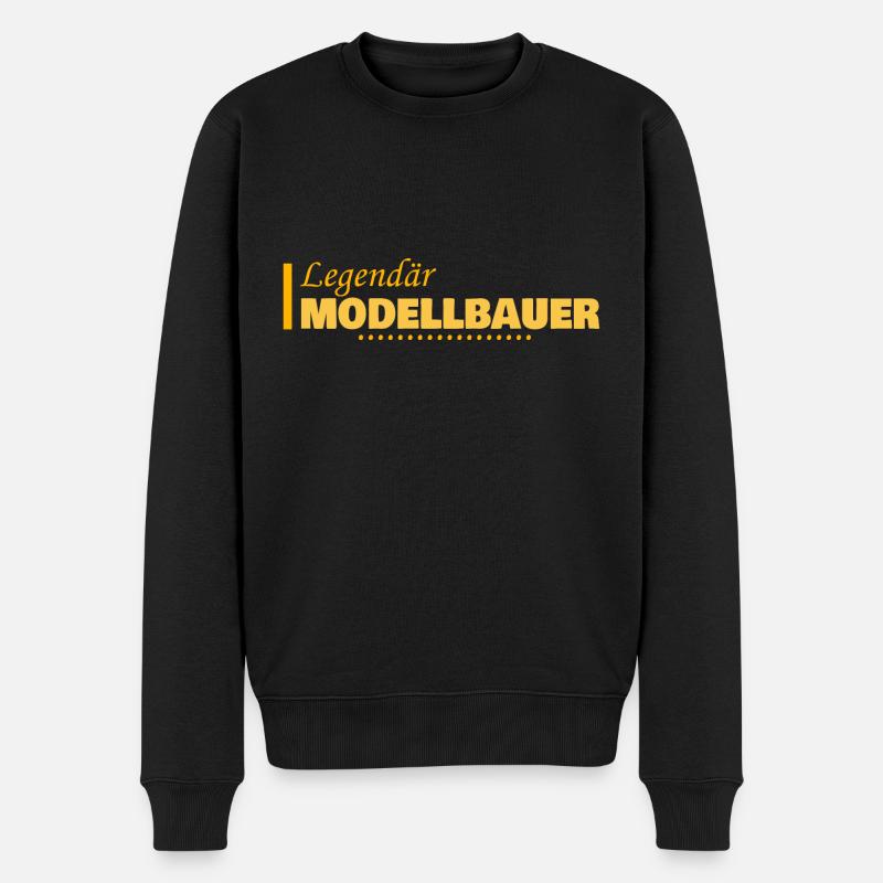 Beruf Modellbauer - Männer Premium Bio Pullover - Schwarz
