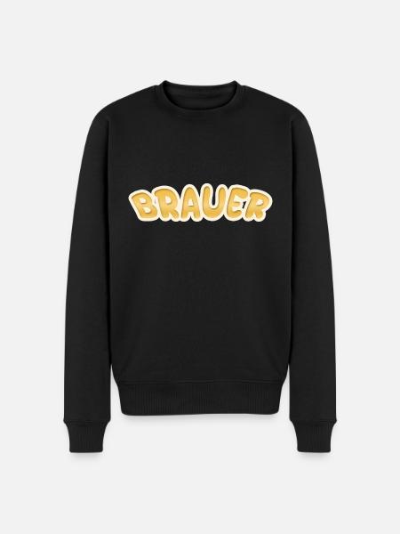 Brewer - Men's Premium Organic Jumper - black