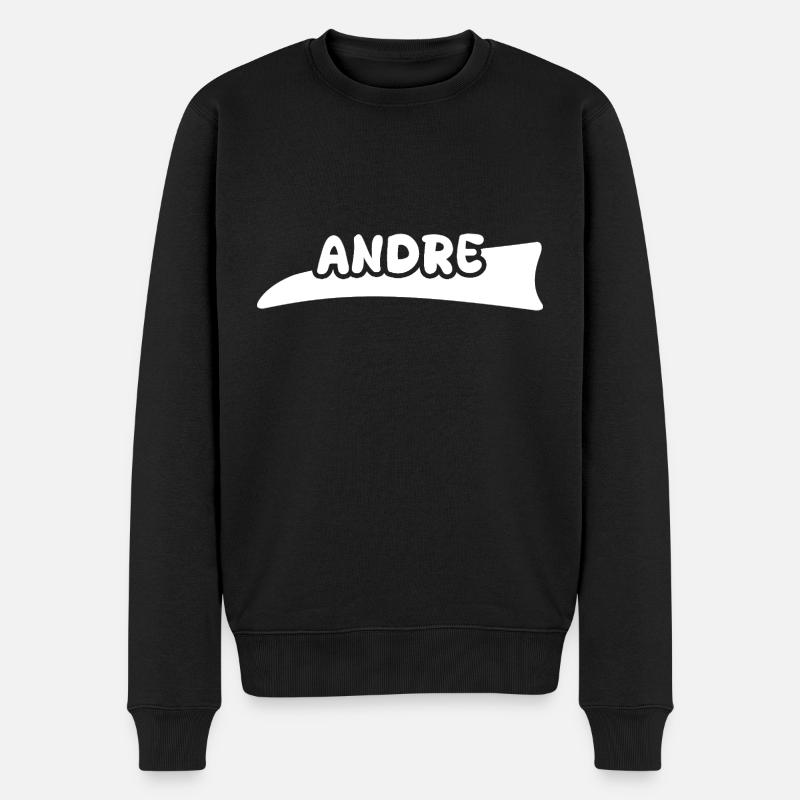 First name Andre - Men's Premium Organic Jumper - black