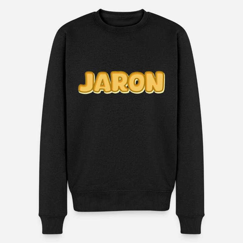 Jaron - Männer Premium Bio Pullover - Schwarz